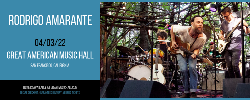 Rodrigo Amarante at Great American Music Hall tickets Rodrigo Amarante at Great American Music Hall