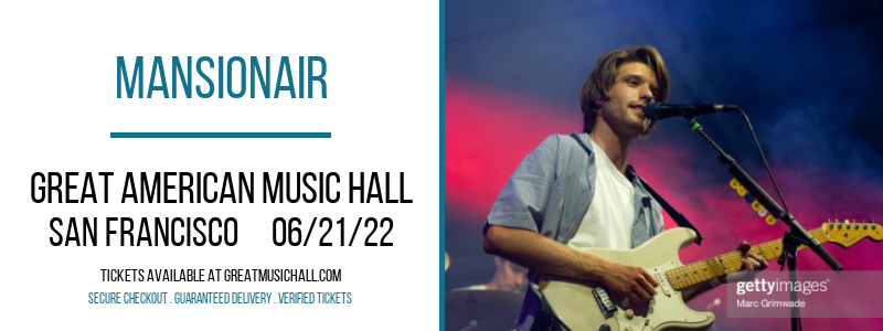 Mansionair at Great American Music Hall tickets Mansionair at Great American Music Hall