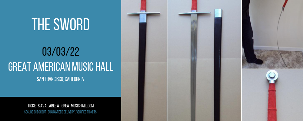 The Sword at Great American Music Hall tickets The Sword at Great American Music Hall