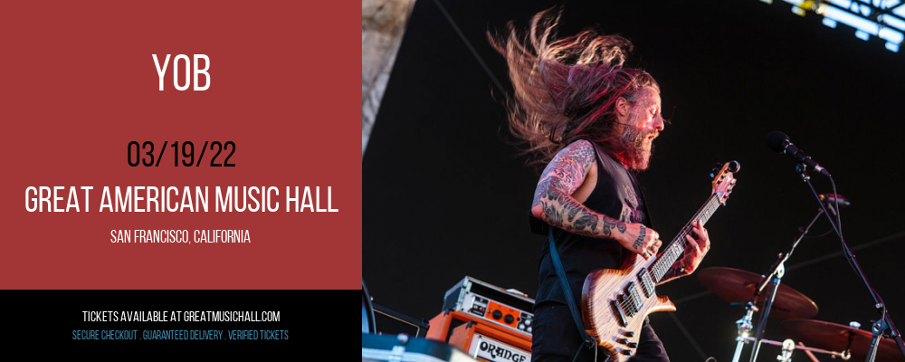 YOB at Great American Music Hall tickets YOB at Great American Music Hall