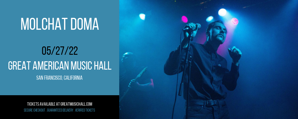 Molchat Doma at Great American Music Hall tickets Molchat Doma at Great American Music Hall