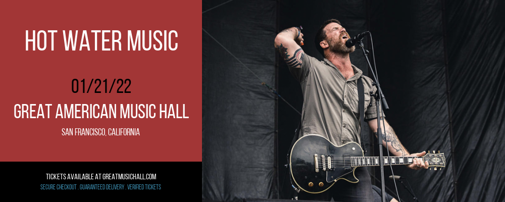 Hot Water Music at Great American Music Hall tickets Hot Water Music at Great American Music Hall