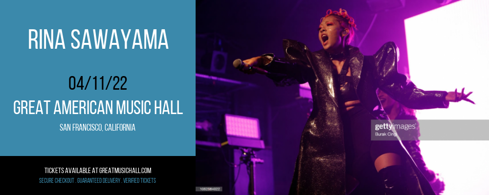 Rina Sawayama [CANCELLED] at Great American Music Hall