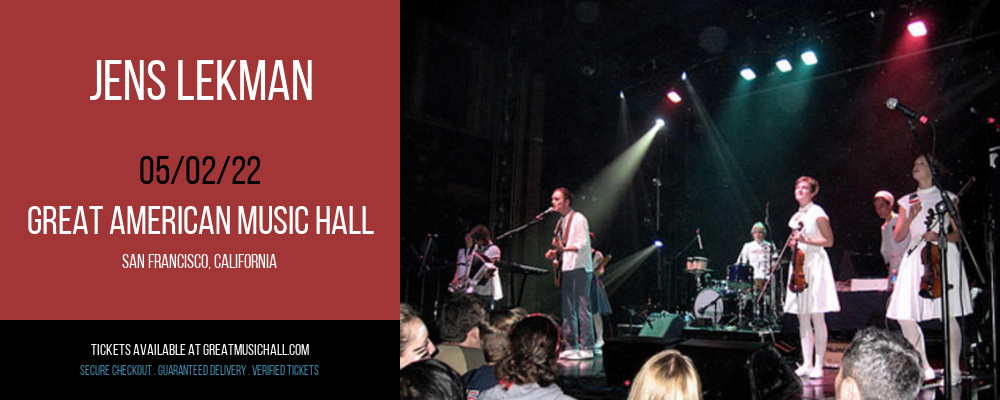Jens Lekman at Great American Music Hall tickets Jens Lekman at Great American Music Hall