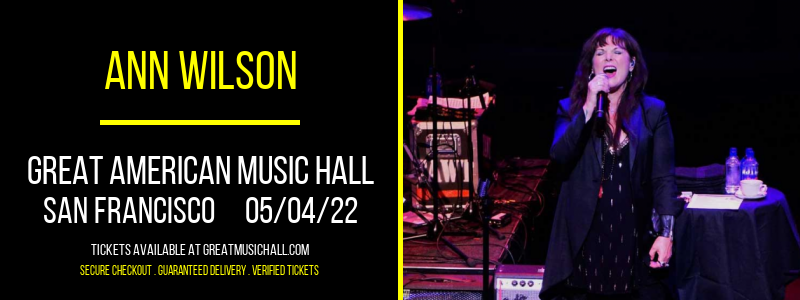 Ann Wilson at Great American Music Hall