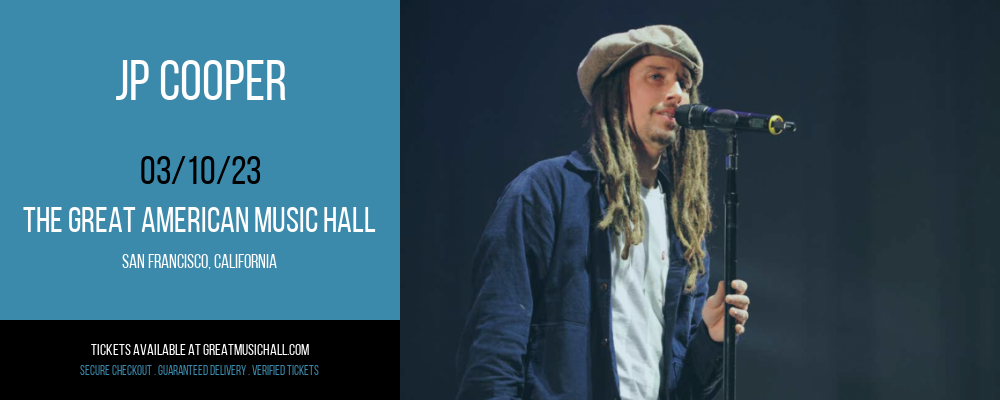 JP Cooper at Great American Music Hall