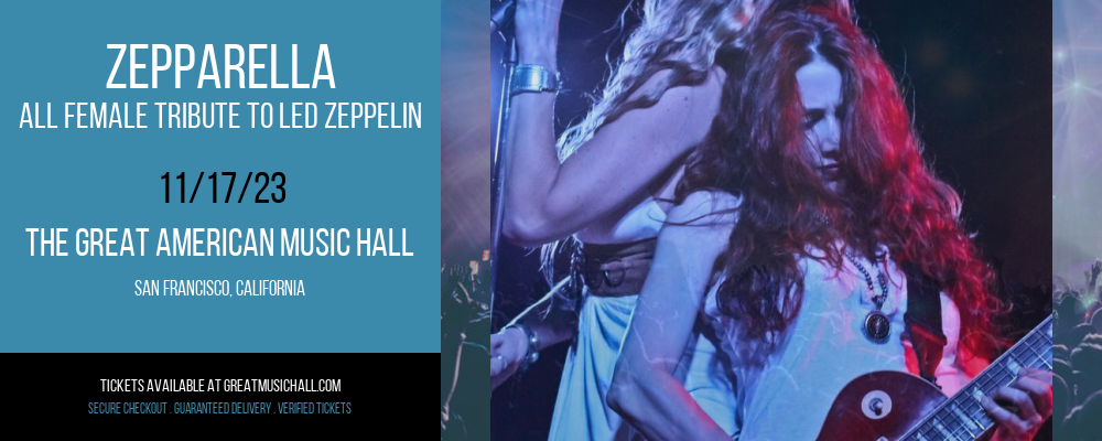 Zepparella - All Female Tribute To Led Zeppelin at The Great American Music Hall
