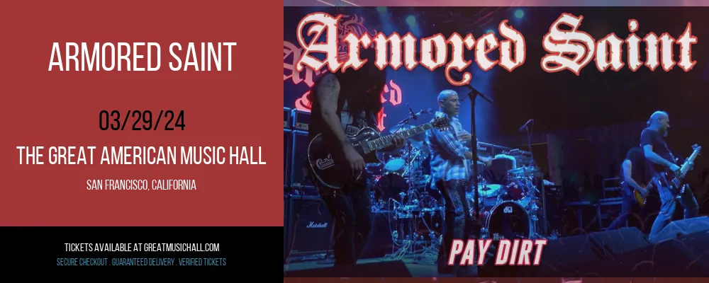 Armored Saint at The Great American Music Hall