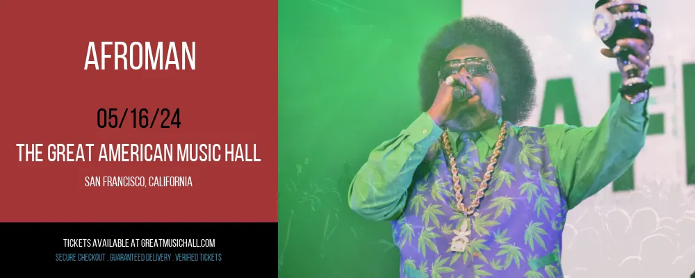 Afroman at The Great American Music Hall