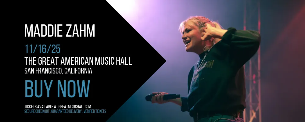Maddie Zahm at The Great American Music Hall