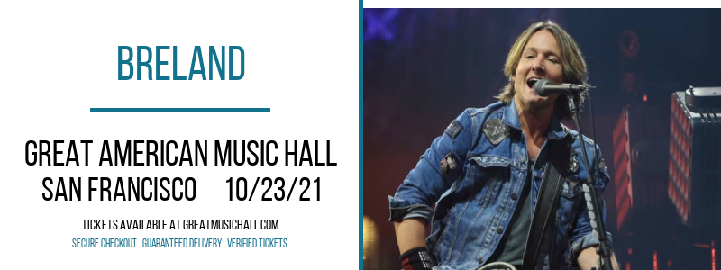 Breland at Great American Music Hall tickets Breland at Great American Music Hall