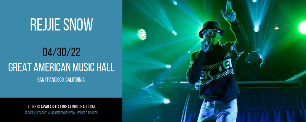 Rejjie Snow at Great American Music Hall tickets Rejjie Snow at Great American Music Hall