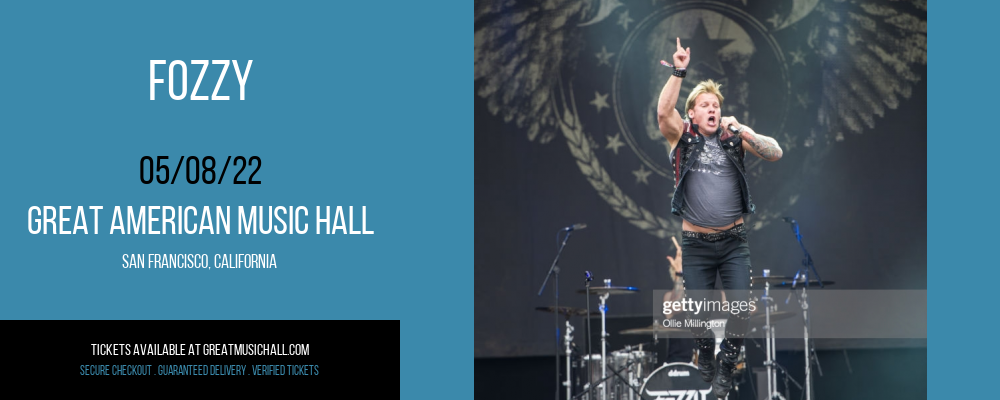 Fozzy at Great American Music Hall tickets Fozzy at Great American Music Hall