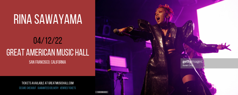 Rina Sawayama [CANCELLED] at Great American Music Hall