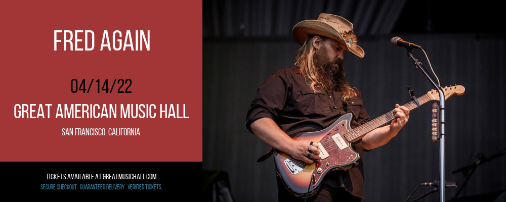 Fred Again at Great American Music Hall tickets Fred Again at Great American Music Hall