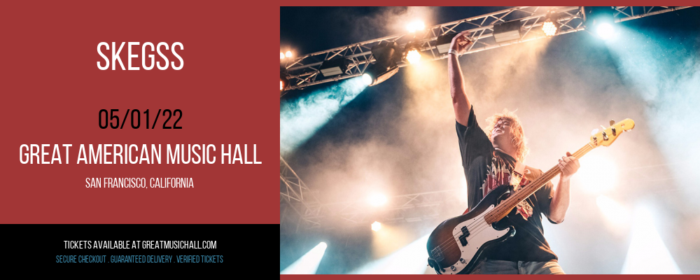 Skegss at Great American Music Hall tickets Skegss at Great American Music Hall