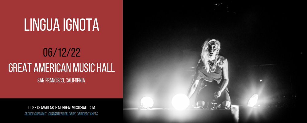 Lingua Ignota at Great American Music Hall tickets Lingua Ignota at Great American Music Hall