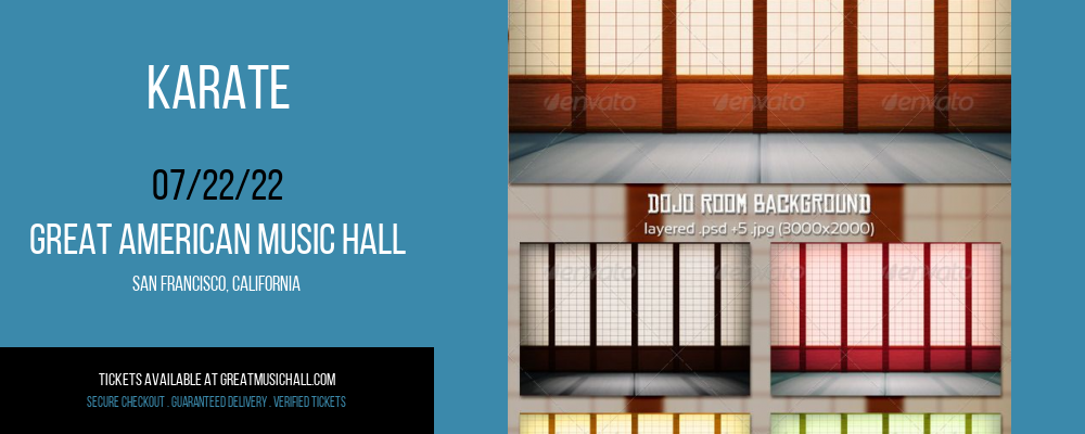 Karate at Great American Music Hall tickets Karate at Great American Music Hall