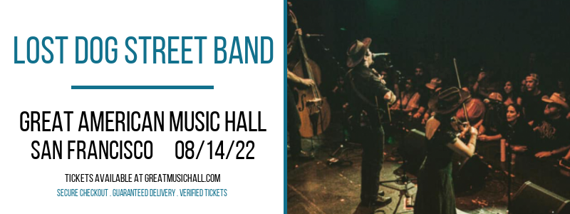Lost Dog Street Band at Great American Music Hall tickets Lost Dog Street Band at Great American Music Hall