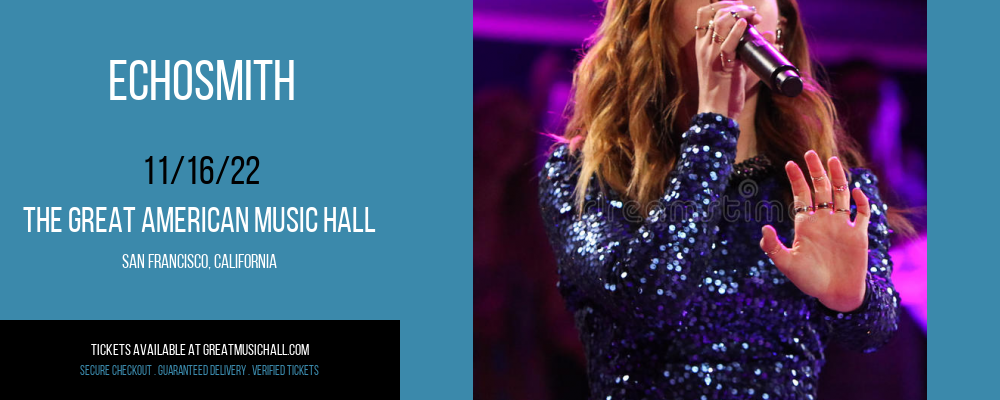Echosmith at Great American Music Hall tickets Echosmith at Great American Music Hall