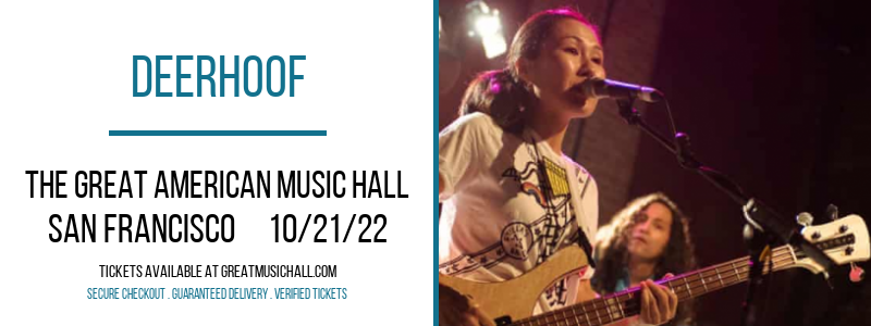 Deerhoof at Great American Music Hall tickets Deerhoof at Great American Music Hall
