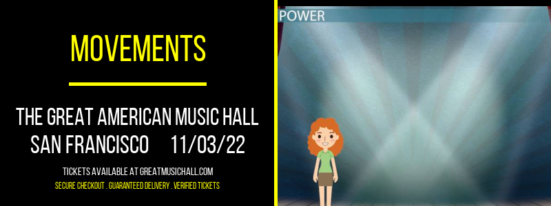 Movements at Great American Music Hall tickets Movements at Great American Music Hall