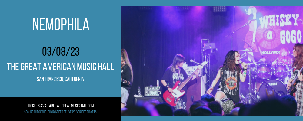 Nemophila at Great American Music Hall tickets Nemophila at Great American Music Hall