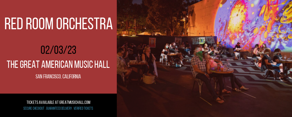 Red Room Orchestra at Great American Music Hall tickets Red Room Orchestra at Great American Music Hall