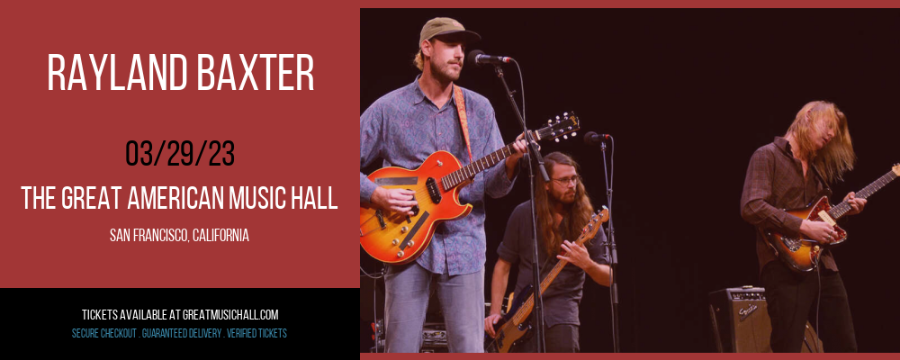 Rayland Baxter [POSTPONED] at Great American Music Hall