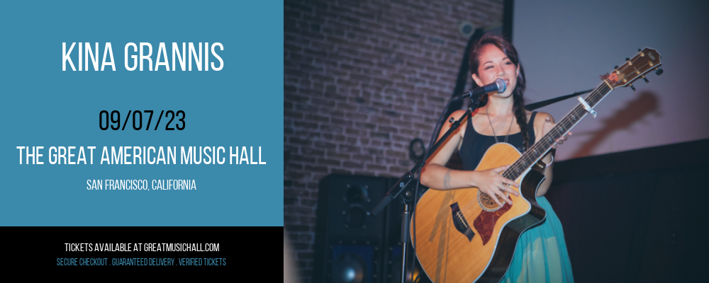 Kina Grannis at Great American Music Hall tickets Kina Grannis at Great American Music Hall