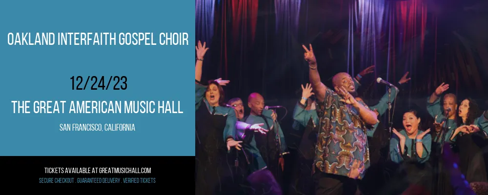 Oakland Interfaith Gospel Choir at The Great American Music Hall