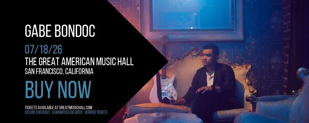 Gabe Bondoc at The Great American Music Hall