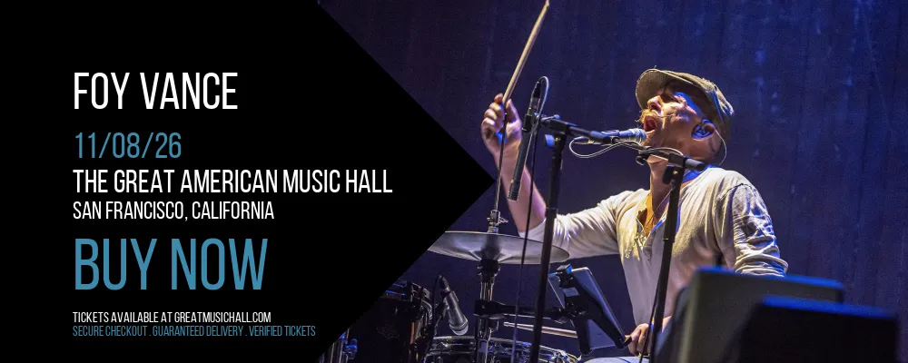 Foy Vance at The Great American Music Hall